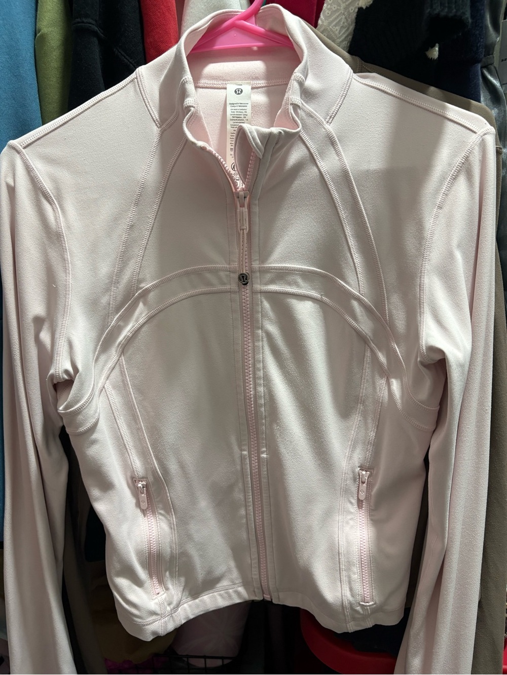 lululemon athletica Pale Pink Full-Zip Utility Jacket define jacket